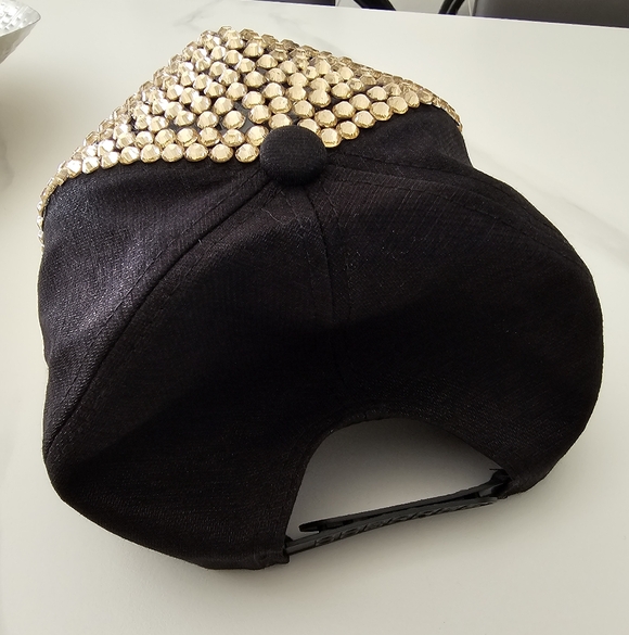 Gold Rhinestone Cap - Picture 3 of 7